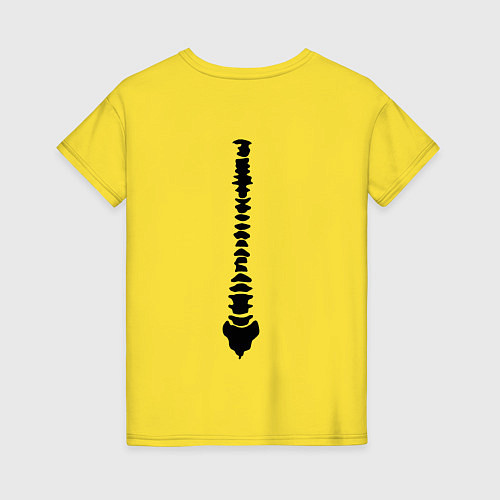 Женская футболка Костюм скелета / Желтый – фото 2