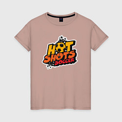 Женская футболка Hot shots soccer