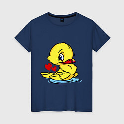 Женская футболка Duckling hearts