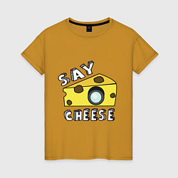 Женская футболка Say cheese