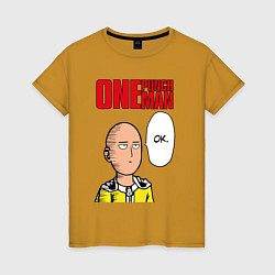 Женская футболка Saitama - one punch man