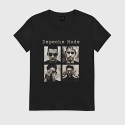 Футболка хлопковая женская Depeche Mode - Violator Live 01, цвет: черный