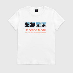 Футболка хлопковая женская Depeche Mode - World In My Eyes Single, цвет: белый