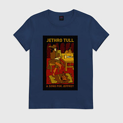 Футболка хлопковая женская Jethro Tull - A Song for Jeffrey, цвет: тёмно-синий
