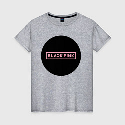 Женская футболка Black pink - logotype - group - South Korea
