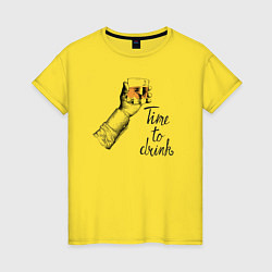 Женская футболка Time to drink