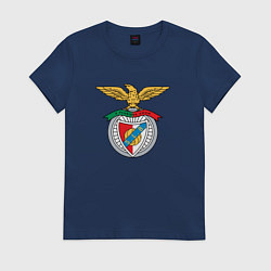 Футболка хлопковая женская Benfica club, цвет: тёмно-синий