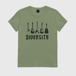 Женская футболка Разнообразие