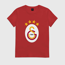 Футболка хлопковая женская Galatasaray fc sport, цвет: красный