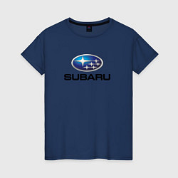 Женская футболка Subaru sport auto