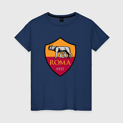 Футболка хлопковая женская Roma sport fc, цвет: тёмно-синий
