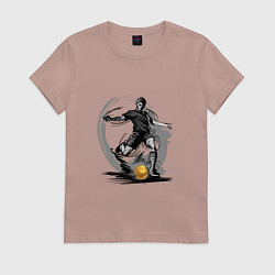 Женская футболка Золотой мяч футболиста