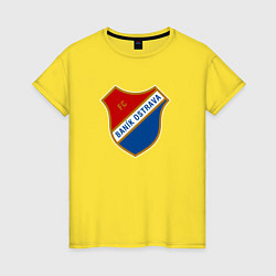 Футболка хлопковая женская Banic fc, цвет: желтый