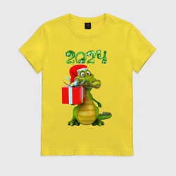 Женская футболка Дракон с подарком 2024