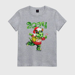 Женская футболка Новогодний дракон 2024