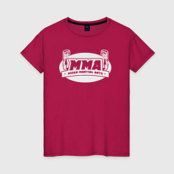 Футболка хлопковая женская MMA sport, цвет: маджента