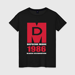 Футболка хлопковая женская Depeche Mode - Black Celebration album merch, цвет: черный