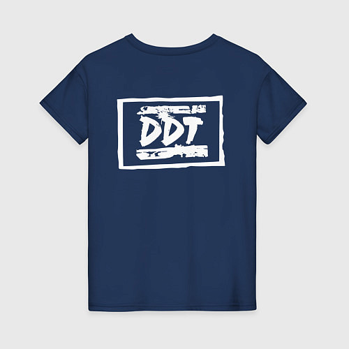 Женская футболка DDT - Юрий Шевчук / Тёмно-синий – фото 2
