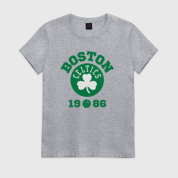 Футболка хлопковая женская Boston Celtics 1986, цвет: меланж