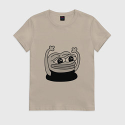 Женская футболка Лягушонок радуется