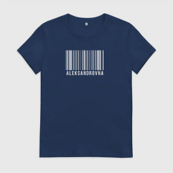 Футболка хлопковая женская Александровна, цвет: тёмно-синий