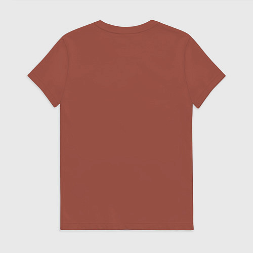 Женская футболка Козерог с цветком / Кирпичный – фото 2