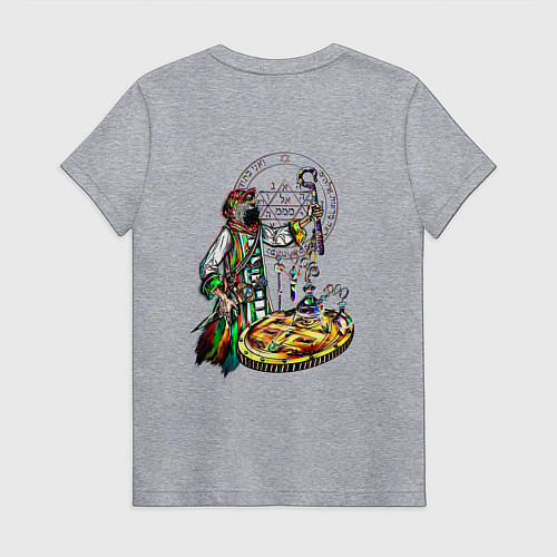 Женская футболка Стеклянные колбочки / Меланж – фото 2