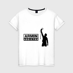 Женская футболка Armin addicted