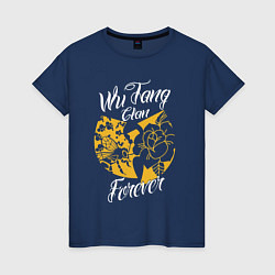 Футболка хлопковая женская Wu tang clan forever, цвет: тёмно-синий