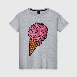 Женская футболка Brain ice cream