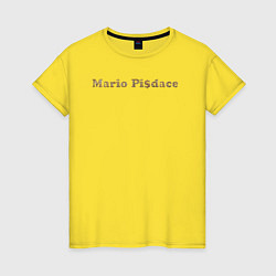 Футболка хлопковая женская Mario Pisdace, цвет: желтый