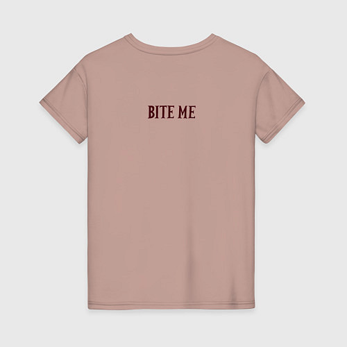 Женская футболка The Offspring bite me / Пыльно-розовый – фото 2