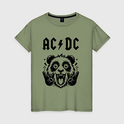 Женская футболка AC DC - rock panda
