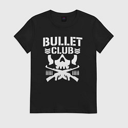 Футболка хлопковая женская Bullet Club, цвет: черный