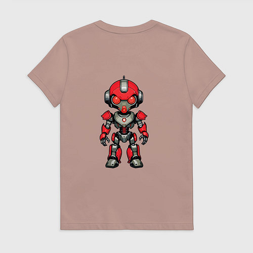 Женская футболка The Red robot / Пыльно-розовый – фото 2