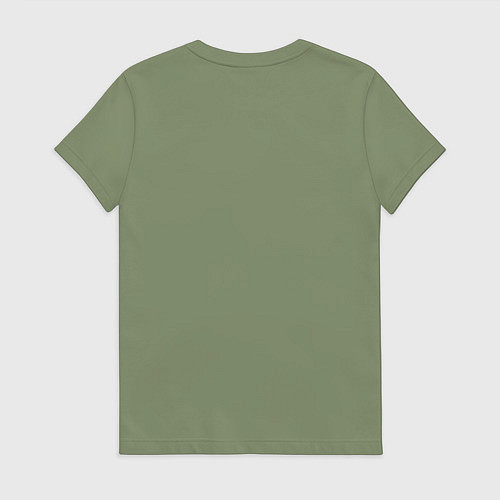 Женская футболка Ludmila never alone - motto / Авокадо – фото 2