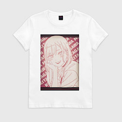 Футболка хлопковая женская Эта фарфоровая кукла влюбилась, цвет: белый