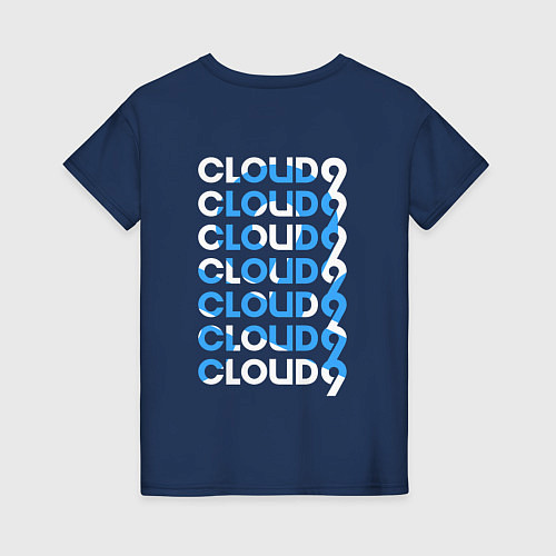 Женская футболка Cloud9 - pattern / Тёмно-синий – фото 2