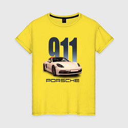 Женская футболка Немецкий спортивный автомобиль Порше 911