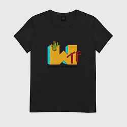 Футболка хлопковая женская MTV - music television, цвет: черный