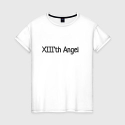 Футболка хлопковая женская XIIIth angel, цвет: белый