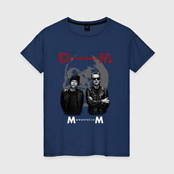 Футболка хлопковая женская Depeche Mode - Memento mori tour band, цвет: тёмно-синий