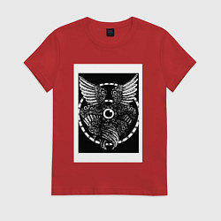 Футболка хлопковая женская Архангел, цвет: красный