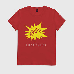 Футболка хлопковая женская Kraftwerk - Boing, цвет: красный