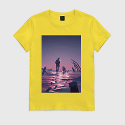 Футболка хлопковая женская Для тебя Бессмертный Фуши, цвет: желтый