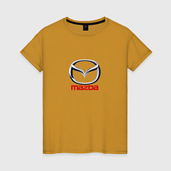 Женская футболка Mazda logo