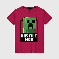 Женская футболка Minecraft hostile mob