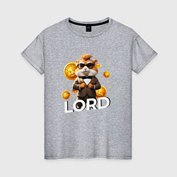 Футболка хлопковая женская Hamster kombat lord, цвет: меланж