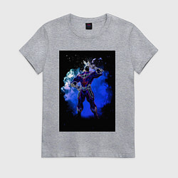 Футболка хлопковая женская Моя геройская академия Всемогущий Тосинори Яги, цвет: меланж