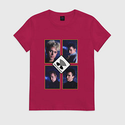Футболка хлопковая женская Depeche Mode - Masses, цвет: маджента